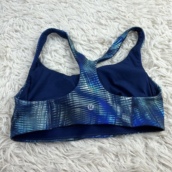 Lululemon Wunder Train Bra *Medium Support, C/D Cup Shapeshifter Flux Blue Multi - Picture 2 of 3